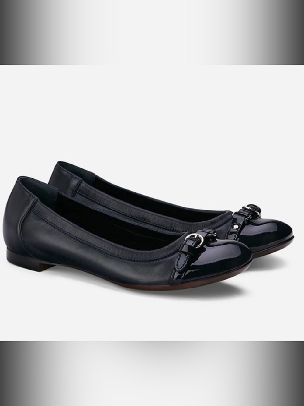 AGL Monika Cap Toe Ballet Flat Black EU 40 NEW